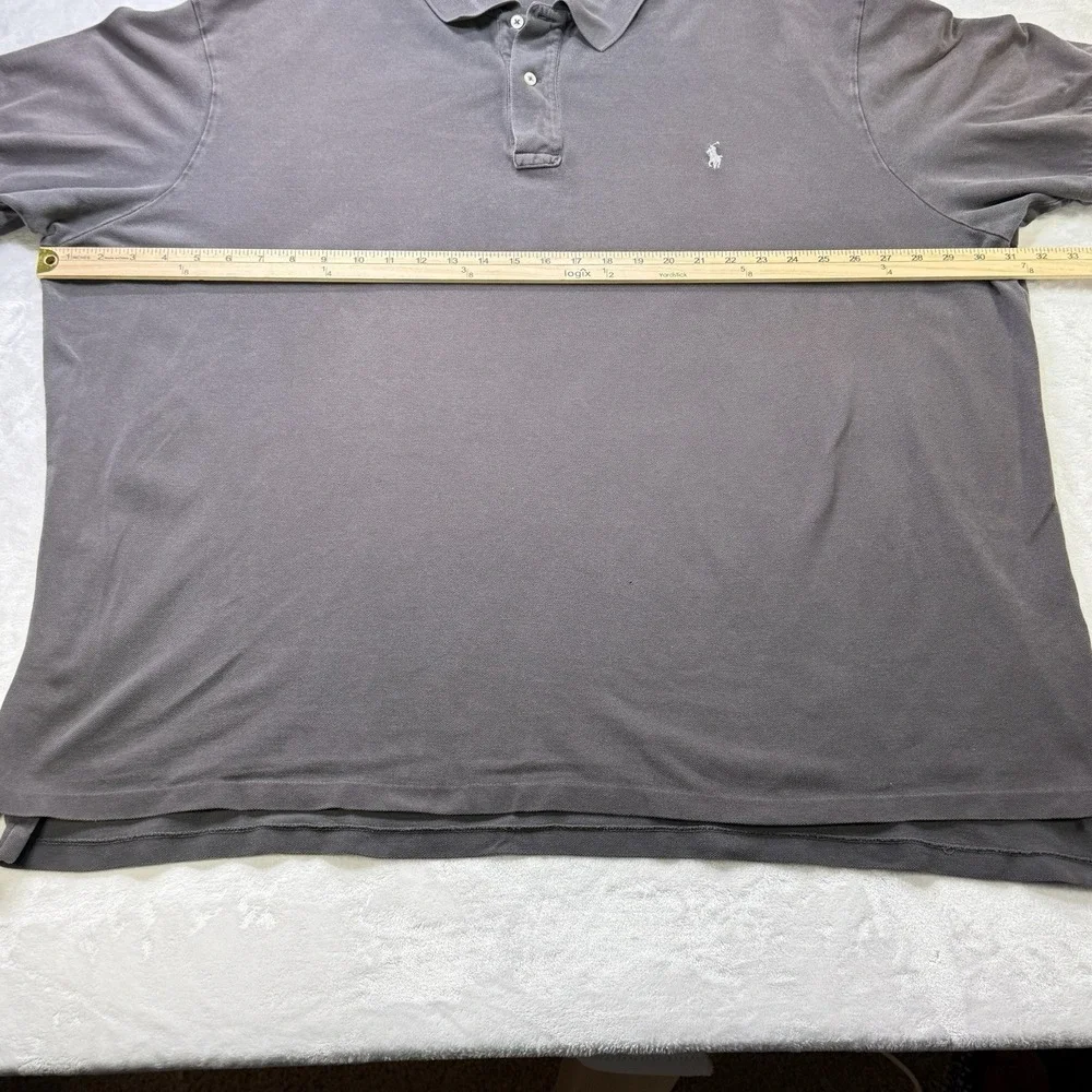 Polo Ralph Lauren Big & Tall 4XB Gray Cotton Polo Shirt‎ Big Size